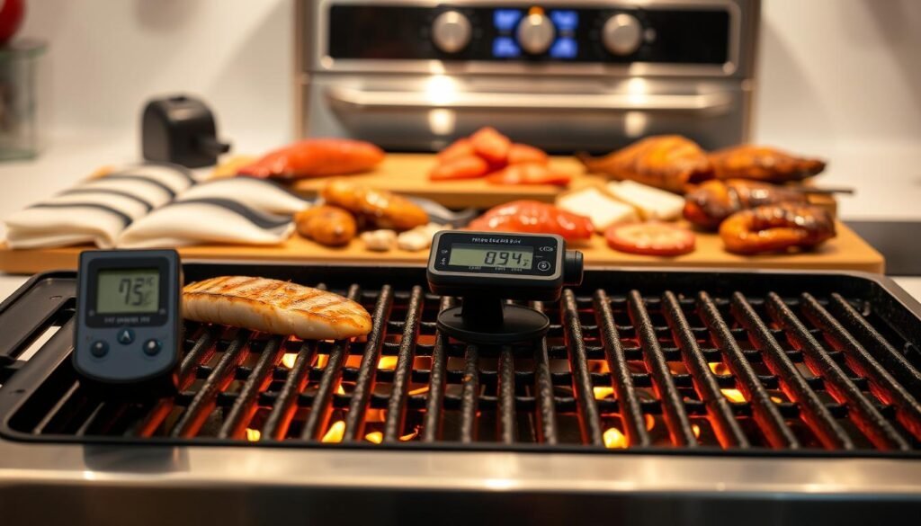optimal heat levels for grilling seafood