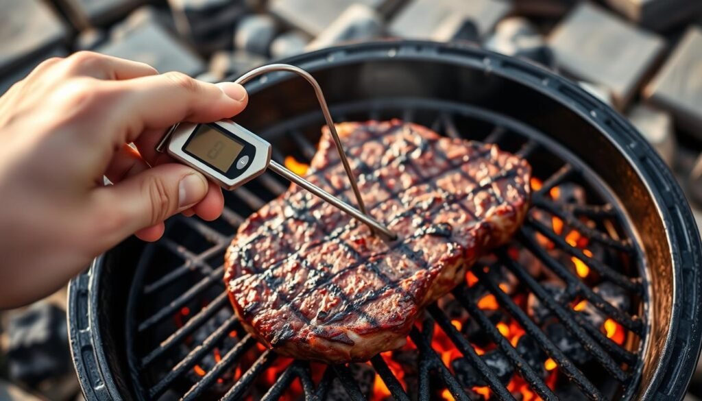 proper meat thermometer placement